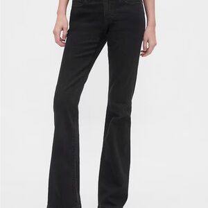 GAP Women's Low Rise Long & Lean Black Jeans